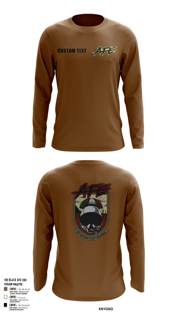 Long Sleeve Performance Shirt, 162 AFE, Air Force, Teamtime, Team time, sublimation, custom sports apparel, team uniforms, spirit wear, spiritwear, sports uniforms, custom shirts, team store, custom team store, fundraiser sports, apparel fundraiser