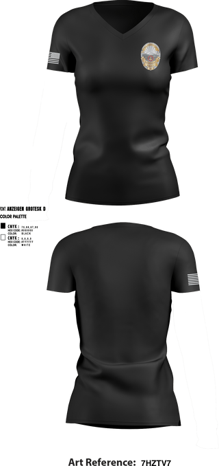 Women's Short Sleeve Vneck Shirt, Monument Police Department, Police, Teamtime, Team time, sublimation, custom sports apparel, team uniforms, spirit wear, spiritwear, sports uniforms, custom shirts, team store, custom team store, fundraiser sports, apparel fundraiser