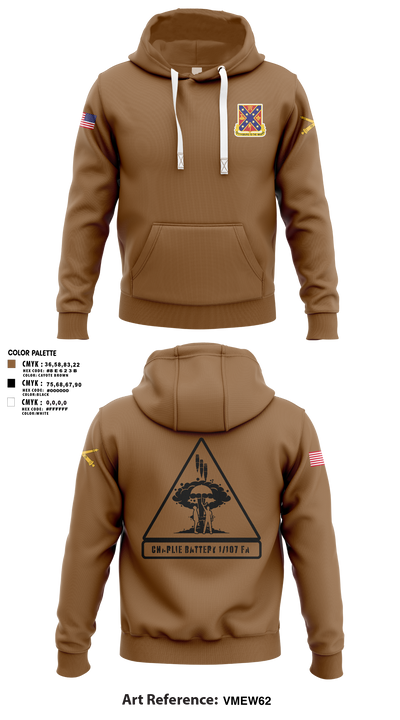 C BTRY 1/107 FA 56836205 Hoodie - 4