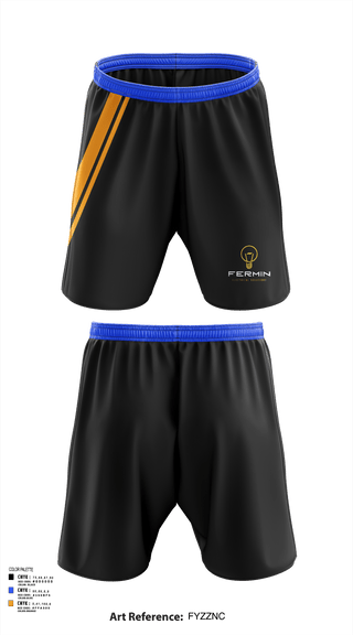 Athletic Shorts With Pockets, Fermin Electrical Solutions, , Teamtime, Team time, sublimation, custom sports apparel, team uniforms, spirit wear, spiritwear, sports uniforms, custom shirts, team store, custom team store, fundraiser sports, apparel fundraiser
