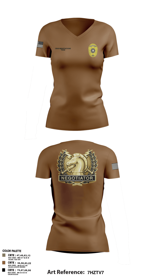 Womens Short Sleeve Vneck Shirt, HCSO CNT, Police, Teamtime, Team time, sublimation, custom sports apparel, team uniforms, spirit wear, spiritwear, sports uniforms, custom shirts, team store, custom team store, fundraiser sports, apparel fundraiser