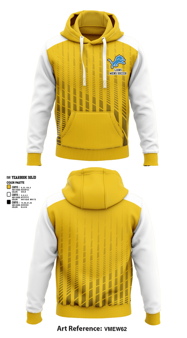 Hoodie, lions, Men's Soccer, Teamtime, Team time, sublimation, custom sports apparel, team uniforms, spirit wear, spiritwear, sports uniforms, custom shirts, team store, custom team store, fundraiser sports, apparel fundraiser
