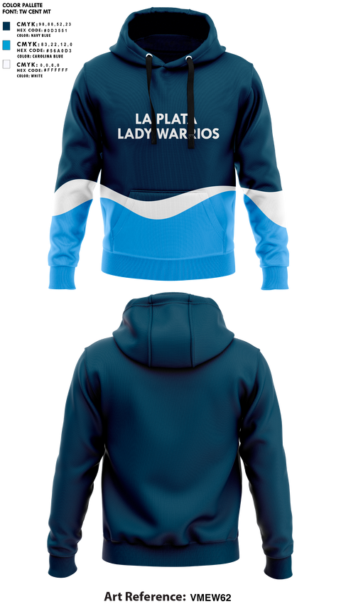 Hoodie, La Plata High School Lady Warriors, Spirit Store, Teamtime, Team time, sublimation, custom sports apparel, team uniforms, spirit wear, spiritwear, sports uniforms, custom shirts, team store, custom team store, fundraiser sports, apparel fundraiser