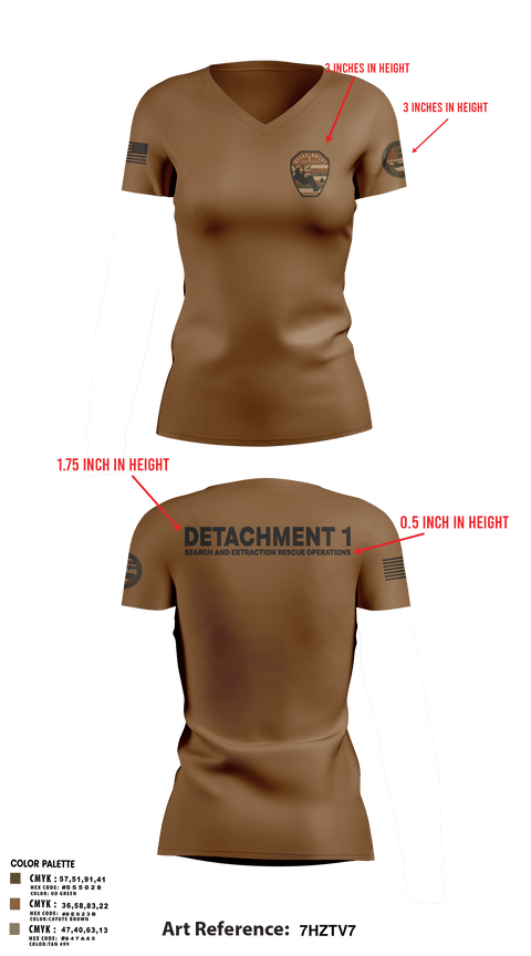 Womens Short Sleeve Vneck Shirt, Detachment 1, Air Force, Teamtime, Team time, sublimation, custom sports apparel, team uniforms, spirit wear, spiritwear, sports uniforms, custom shirts, team store, custom team store, fundraiser sports, apparel fundraiser