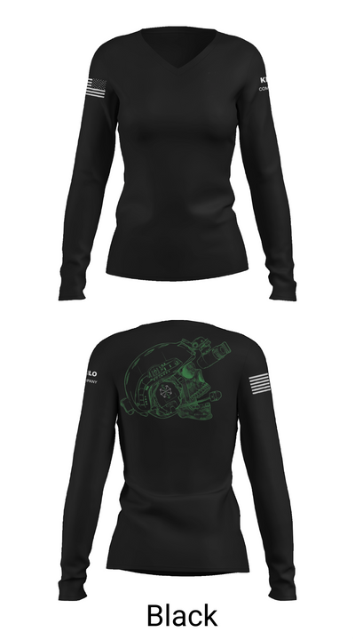 CSO 34568070 Women's Long Sleeve V-neck Shirt - 37