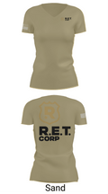 RET CORP 33326250 Women's Short Sleeve V-neck Shirt - 84