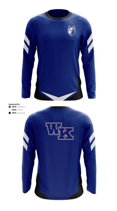 Worthington Kilbourne High School Golf 32928252 Long Sleeve Performance Shirt - 40