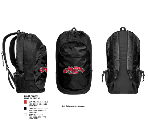 Gear Bag, West Mo Hitters, Baseball, Teamtime, Team time, sublimation, custom sports apparel, team uniforms, spirit wear, spiritwear, sports uniforms, custom shirts, team store, custom team store, fundraiser sports, apparel fundraiser