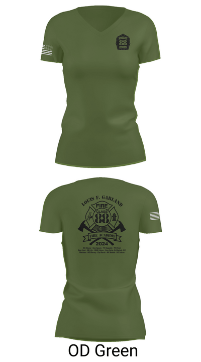 Class 88 25080920 Women's Short Sleeve V-neck Shirt - 48