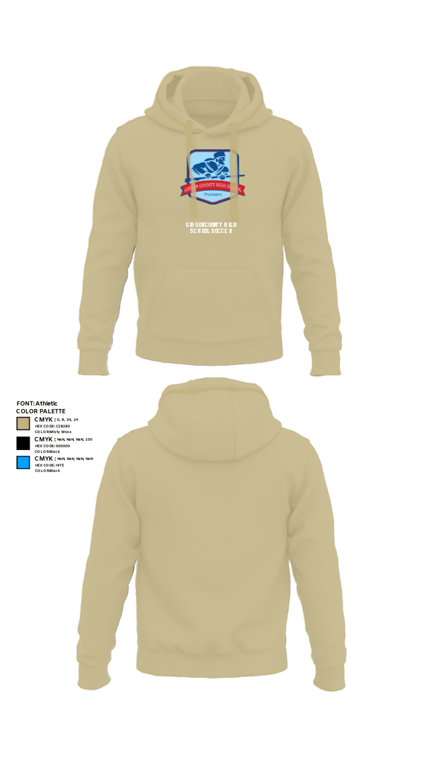 Hoodie, Gibson County High School Soccer, Women's Soccer, Teamtime, Team time, sublimation, custom sports apparel, team uniforms, spirit wear, spiritwear, sports uniforms, custom shirts, team store, custom team store, fundraiser sports, apparel fundraiser