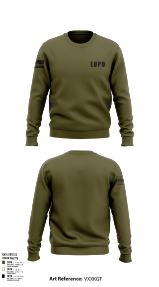Crew Neck Sweatshirt, LUPD, Police, Teamtime, Team time, sublimation, custom sports apparel, team uniforms, spirit wear, spiritwear, sports uniforms, custom shirts, team store, custom team store, fundraiser sports, apparel fundraiser