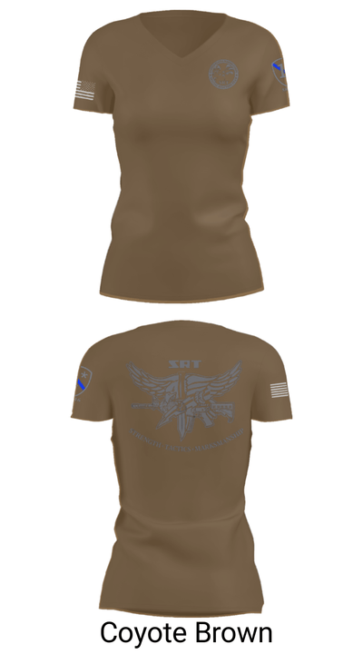 Special Reaction Team 97886271 Women's Short Sleeve V-neck Shirt - 8