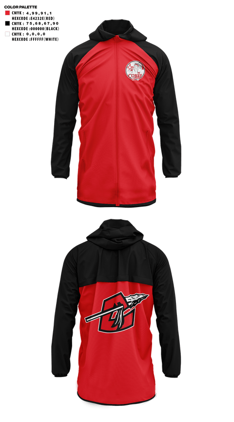 Windbreaker, Cobre High School Cheer, Cheer, Teamtime, Team time, sublimation, custom sports apparel, team uniforms, spirit wear, spiritwear, sports uniforms, custom shirts, team store, custom team store, fundraiser sports, apparel fundraiser