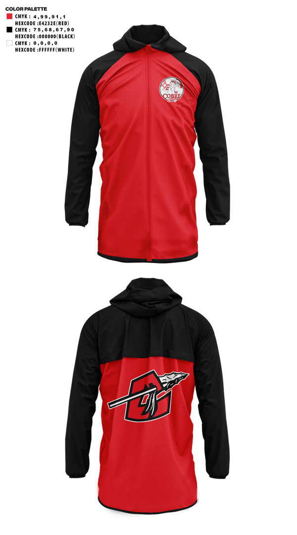 Windbreaker, Cobre High School Cheer, Cheer, Teamtime, Team time, sublimation, custom sports apparel, team uniforms, spirit wear, spiritwear, sports uniforms, custom shirts, team store, custom team store, fundraiser sports, apparel fundraiser