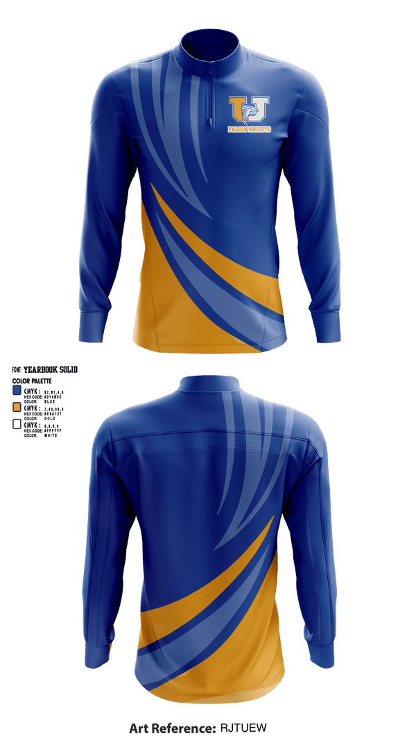 Quarter Zip Jacket, FalconKnights, Cheer, Teamtime, Team time, sublimation, custom sports apparel, team uniforms, spirit wear, spiritwear, sports uniforms, custom shirts, team store, custom team store, fundraiser sports, apparel fundraiser