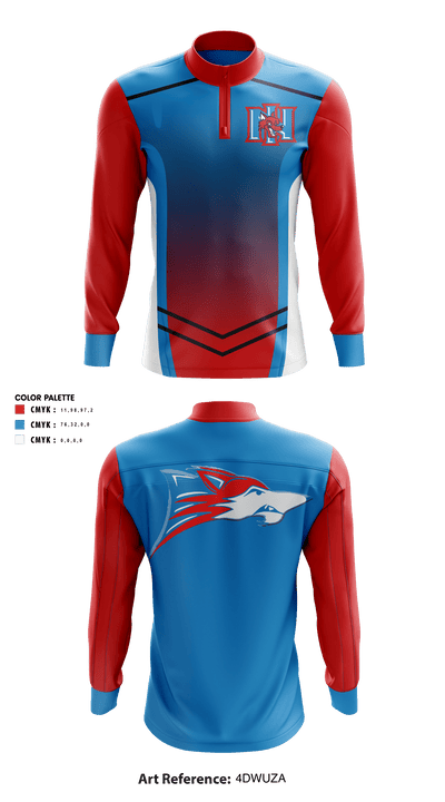 North Iredell High School Volleyball 34640851 Quarter Zip Jacket - 40