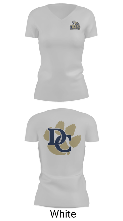 Douglas County High School Golf 70822223 Women's Short Sleeve V-neck Shirt - 19
