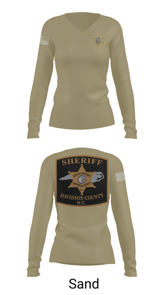 Womens Long Sleeve Vneck Shirt, DCSO 2nd Squad, Police, Teamtime, Team time, sublimation, custom sports apparel, team uniforms, spirit wear, spiritwear, sports uniforms, custom shirts, team store, custom team store, fundraiser sports, apparel fundraiser