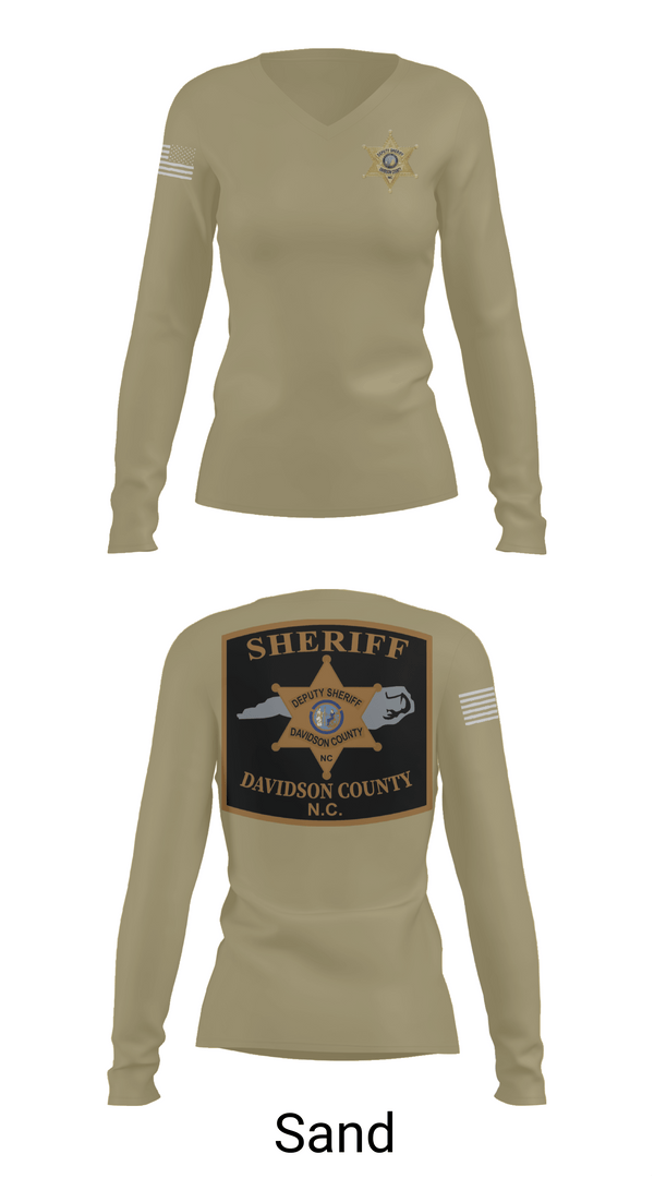 Womens Long Sleeve Vneck Shirt, DCSO 2nd Squad, Police, Teamtime, Team time, sublimation, custom sports apparel, team uniforms, spirit wear, spiritwear, sports uniforms, custom shirts, team store, custom team store, fundraiser sports, apparel fundraiser