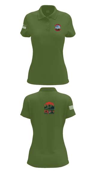 Womens Short Sleeve Performance Polo, 75 HCOS SGGD, Air Force, Teamtime, Team time, sublimation, custom sports apparel, team uniforms, spirit wear, spiritwear, sports uniforms, custom shirts, team store, custom team store, fundraiser sports, apparel fundraiser