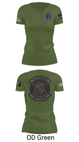 Womens Short Sleeve Vneck Shirt, 100th Battalion 442nd Infantry Delta dragons, Army, Teamtime, Team time, sublimation, custom sports apparel, team uniforms, spirit wear, spiritwear, sports uniforms, custom shirts, team store, custom team store, fundraiser sports, apparel fundraiser