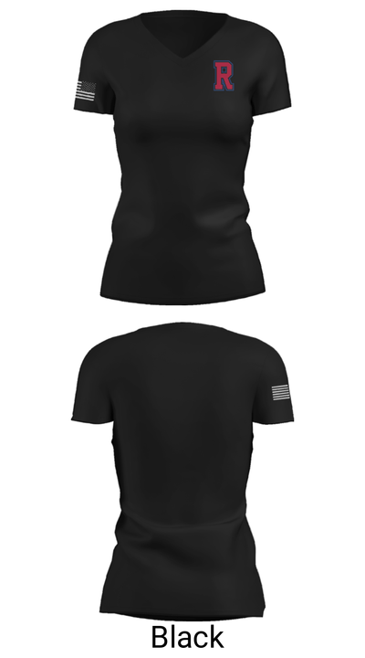 Reno High School Tennis 41704107 Women's Short Sleeve V-neck Shirt - 14
