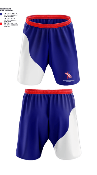 Athletic Shorts With Pockets, Ingomar Attendance Center (High School) Swimming, Swimming, Teamtime, Team time, sublimation, custom sports apparel, team uniforms, spirit wear, spiritwear, sports uniforms, custom shirts, team store, custom team store, fundraiser sports, apparel fundraiser