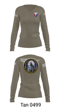 USAG Fort Hunter Liggett 63264859 Women's Long Sleeve V-neck Shirt - 39