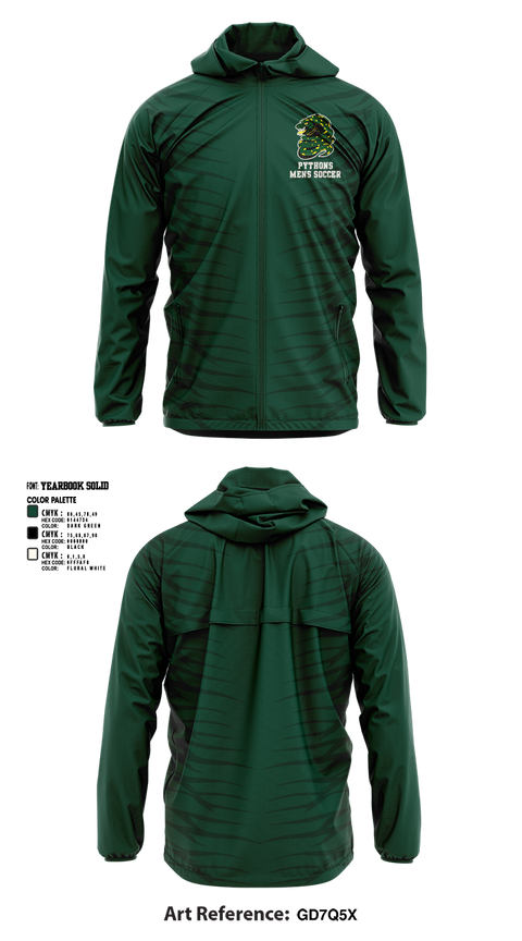 Windbreaker, PYTHONS, Men's Soccer, Teamtime, Team time, sublimation, custom sports apparel, team uniforms, spirit wear, spiritwear, sports uniforms, custom shirts, team store, custom team store, fundraiser sports, apparel fundraiser