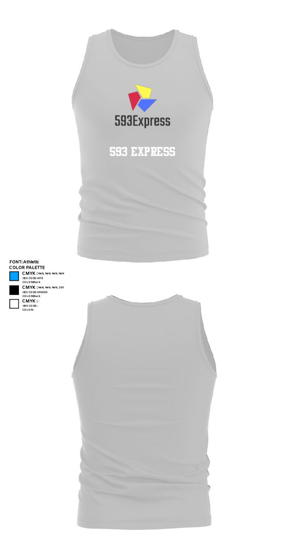 Tank Top, 593 Express, , Teamtime, Team time, sublimation, custom sports apparel, team uniforms, spirit wear, spiritwear, sports uniforms, custom shirts, team store, custom team store, fundraiser sports, apparel fundraiser