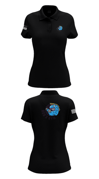 Womens Short Sleeve Performance Polo, Robs Gym, Wrestling, Teamtime, Team time, sublimation, custom sports apparel, team uniforms, spirit wear, spiritwear, sports uniforms, custom shirts, team store, custom team store, fundraiser sports, apparel fundraiser
