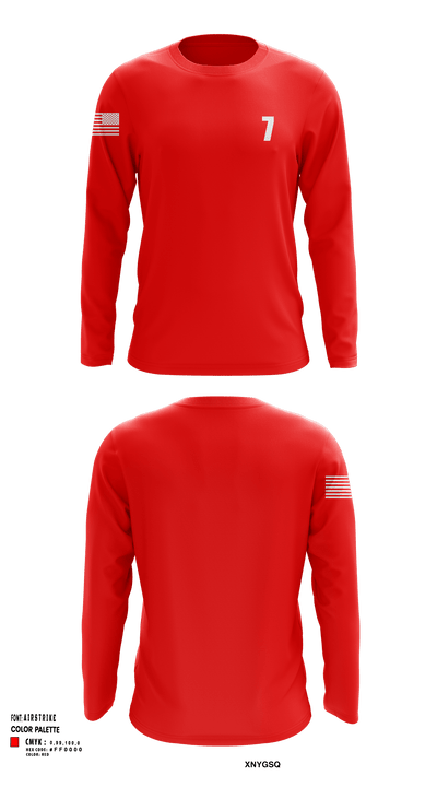 7 39741553 Long Sleeve Performance Shirt - 118