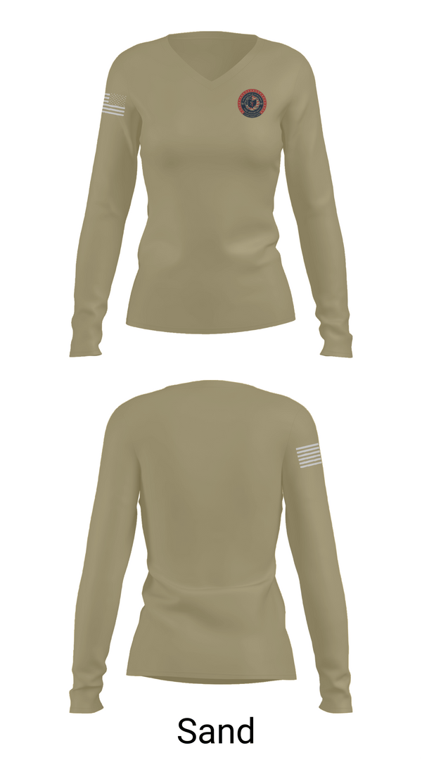 Womens Long Sleeve Vneck Shirt 1, Springfield Township, , Teamtime, Team time, sublimation, custom sports apparel, team uniforms, spirit wear, spiritwear, sports uniforms, custom shirts, team store, custom team store, fundraiser sports, apparel fundraiser