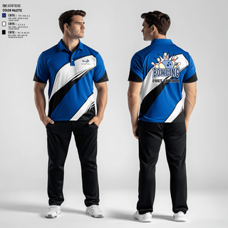 Short Sleeve Bowling Jersey, Fort Edward High School Bowling, Bowling, Teamtime, Team time, sublimation, custom sports apparel, team uniforms, spirit wear, spiritwear, sports uniforms, custom shirts, team store, custom team store, fundraiser sports, apparel fundraiser