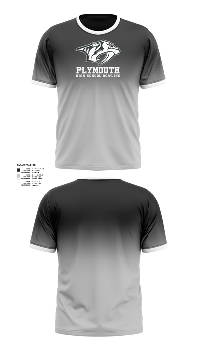 Plymouth Bowling 52990281 Short Sleeve Performance Shirt - 50