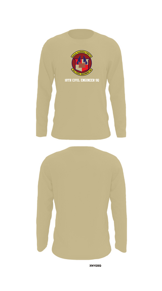 Long Sleeve Performance Shirt, 18th Civil Engineer Sq, Air Force, Teamtime, Team time, sublimation, custom sports apparel, team uniforms, spirit wear, spiritwear, sports uniforms, custom shirts, team store, custom team store, fundraiser sports, apparel fundraiser