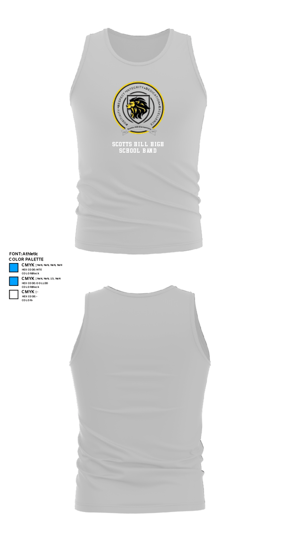 Tank Top, Scotts Hill High School Band, Spirit Store, Teamtime, Team time, sublimation, custom sports apparel, team uniforms, spirit wear, spiritwear, sports uniforms, custom shirts, team store, custom team store, fundraiser sports, apparel fundraiser