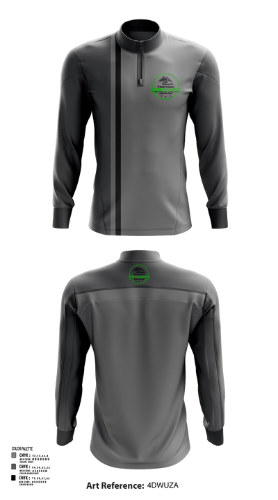 Thriving Grounds Landscaping 97741926 Quarter Zip Jacket - 114