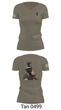 1st marine divison 61808262 Women's Short Sleeve V-neck Shirt - 68