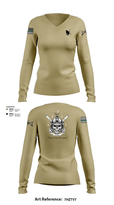 C co 1-185 Th 38843734 Women's Long Sleeve V-neck Shirt - 101
