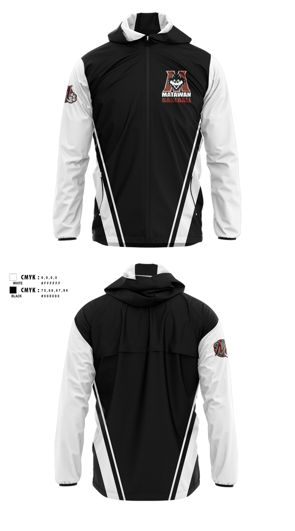 Windbreaker, Matawam Huskies, Baseball, Teamtime, Team time, sublimation, custom sports apparel, team uniforms, spirit wear, spiritwear, sports uniforms, custom shirts, team store, custom team store, fundraiser sports, apparel fundraiser