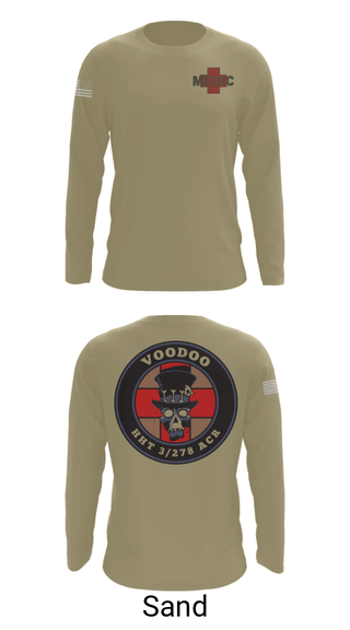 Long Sleeve Performance Shirt, Voodoo Medics, National Guard, Teamtime, Team time, sublimation, custom sports apparel, team uniforms, spirit wear, spiritwear, sports uniforms, custom shirts, team store, custom team store, fundraiser sports, apparel fundraiser