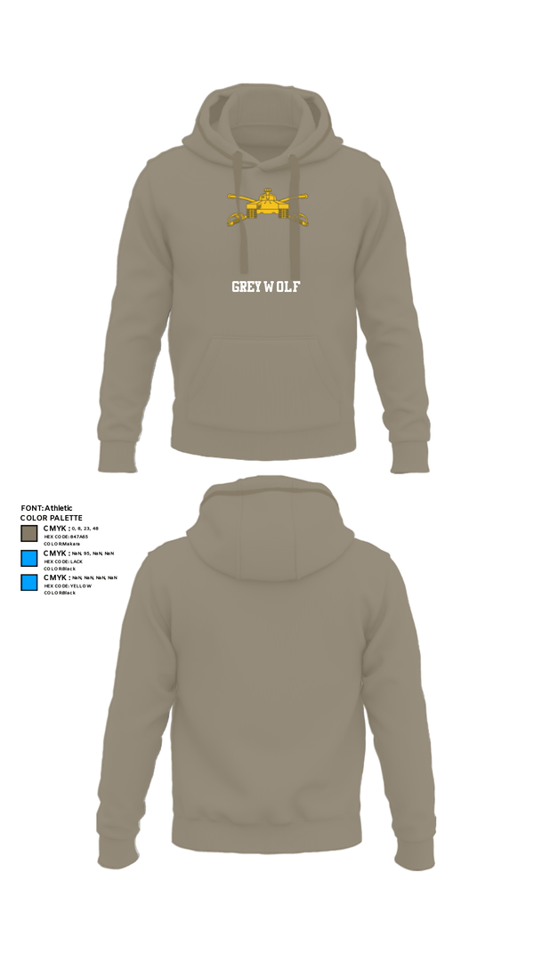 Hoodie, Greywolf, Army, Teamtime, Team time, sublimation, custom sports apparel, team uniforms, spirit wear, spiritwear, sports uniforms, custom shirts, team store, custom team store, fundraiser sports, apparel fundraiser