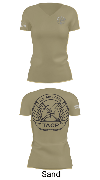 18th Air Support Operations Group 80875786 Women's Short Sleeve V-neck Shirt - 88