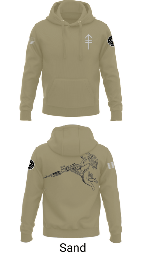 Hoodie, 2/2 3rd PLT Weapon SquadE TRP 3RD PLT WEAPONS SQUAD, Army, Teamtime, Team time, sublimation, custom sports apparel, team uniforms, spirit wear, spiritwear, sports uniforms, custom shirts, team store, custom team store, fundraiser sports, apparel fundraiser