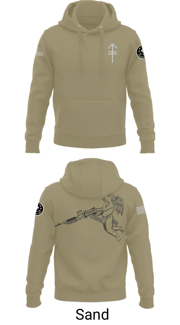 Hoodie, 2/2 3rd PLT Weapon SquadE TRP 3RD PLT WEAPONS SQUAD, Army, Teamtime, Team time, sublimation, custom sports apparel, team uniforms, spirit wear, spiritwear, sports uniforms, custom shirts, team store, custom team store, fundraiser sports, apparel fundraiser