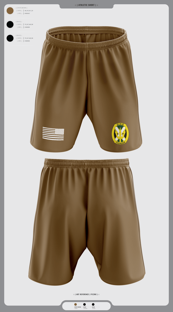 Athletic Shorts With Pockets, Charlie Company, National Guard, Teamtime, Team time, sublimation, custom sports apparel, team uniforms, spirit wear, spiritwear, sports uniforms, custom shirts, team store, custom team store, fundraiser sports, apparel fundraiser
