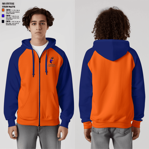 Zip Hoodie, Vernon Middle School Football, Football, Teamtime, Team time, sublimation, custom sports apparel, team uniforms, spirit wear, spiritwear, sports uniforms, custom shirts, team store, custom team store, fundraiser sports, apparel fundraiser