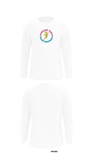 Long Sleeve Performance Shirt, Acreage Girls Flag Football, Football, Teamtime, Team time, sublimation, custom sports apparel, team uniforms, spirit wear, spiritwear, sports uniforms, custom shirts, team store, custom team store, fundraiser sports, apparel fundraiser