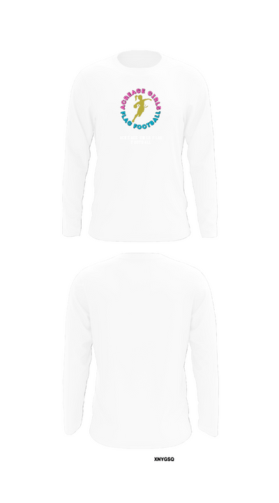 Acreage Girls Flag Football 93522581 Long Sleeve Performance Shirt - 8